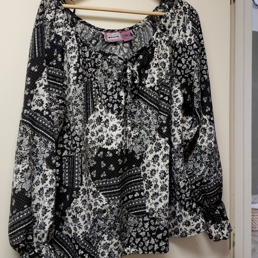 Patchwork Peasant Top